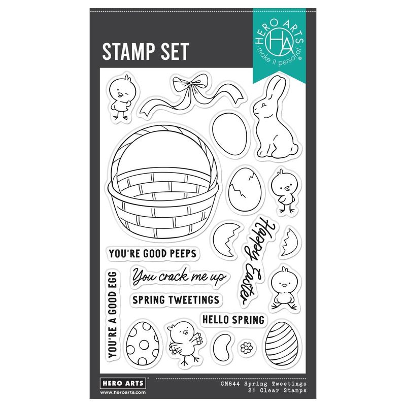Hero Arts - Spring Tweetings Clear Stamp Set
