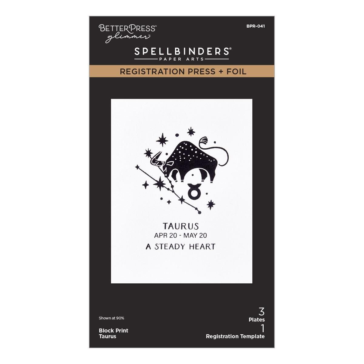 Spellbinders - Block Print Taurus Registration Press + Foil Plate