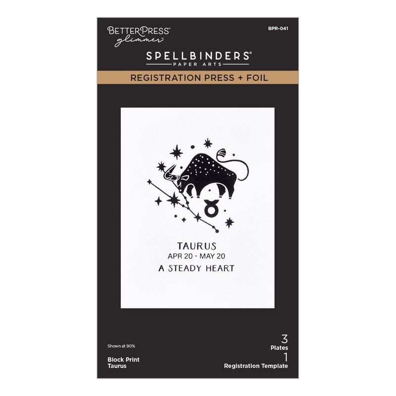 Spellbinders - Block Print Taurus Registration Press + Foil Plate