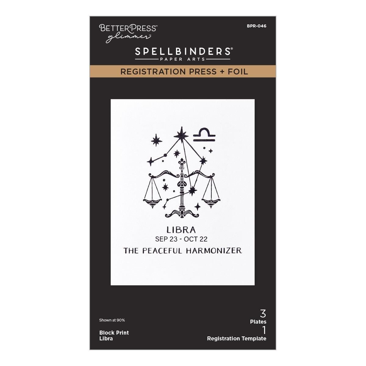 Spellbinders - Block Print Libra Registration Press + Foil Plate