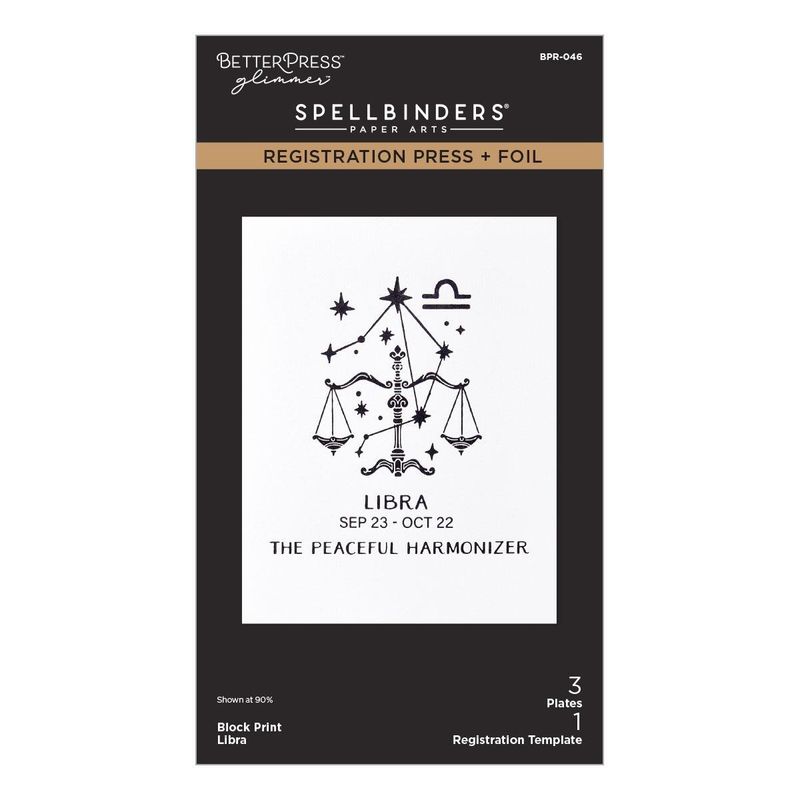 Spellbinders - Block Print Libra Registration Press + Foil Plate