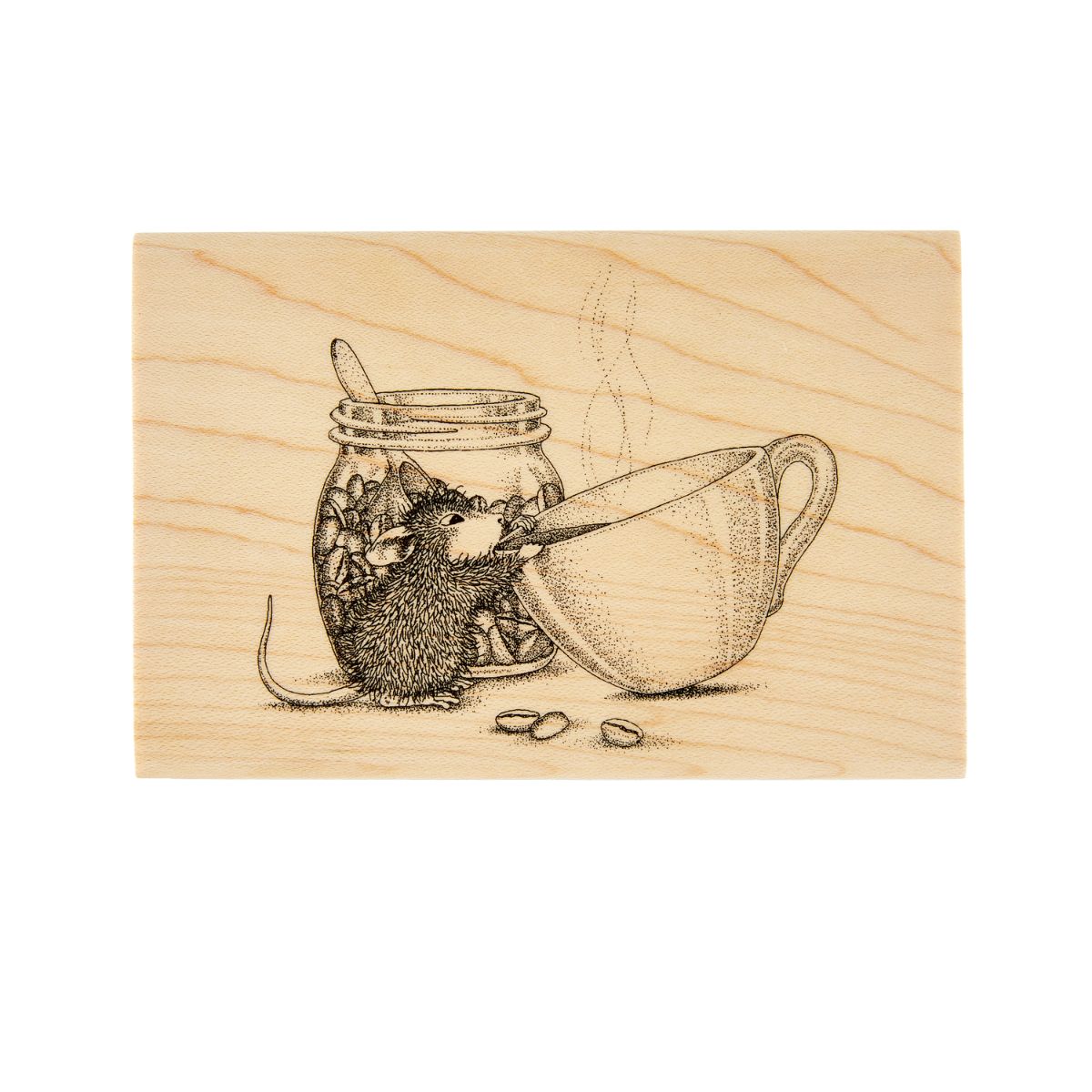 Spellbinders - House-Mouse Brew-tiful Day Wood Mount Stamp