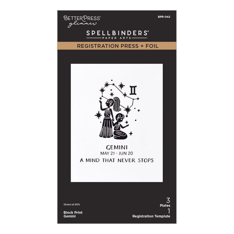 Spellbinders - Block Print Gemini Registration Press + Foil Plate