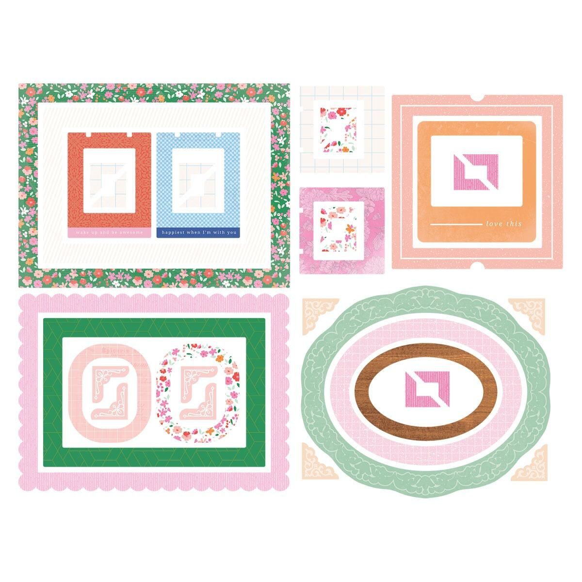 Spellbinders - Rosie's Studio Breakfast in Bed Chipboard Frames & Corners