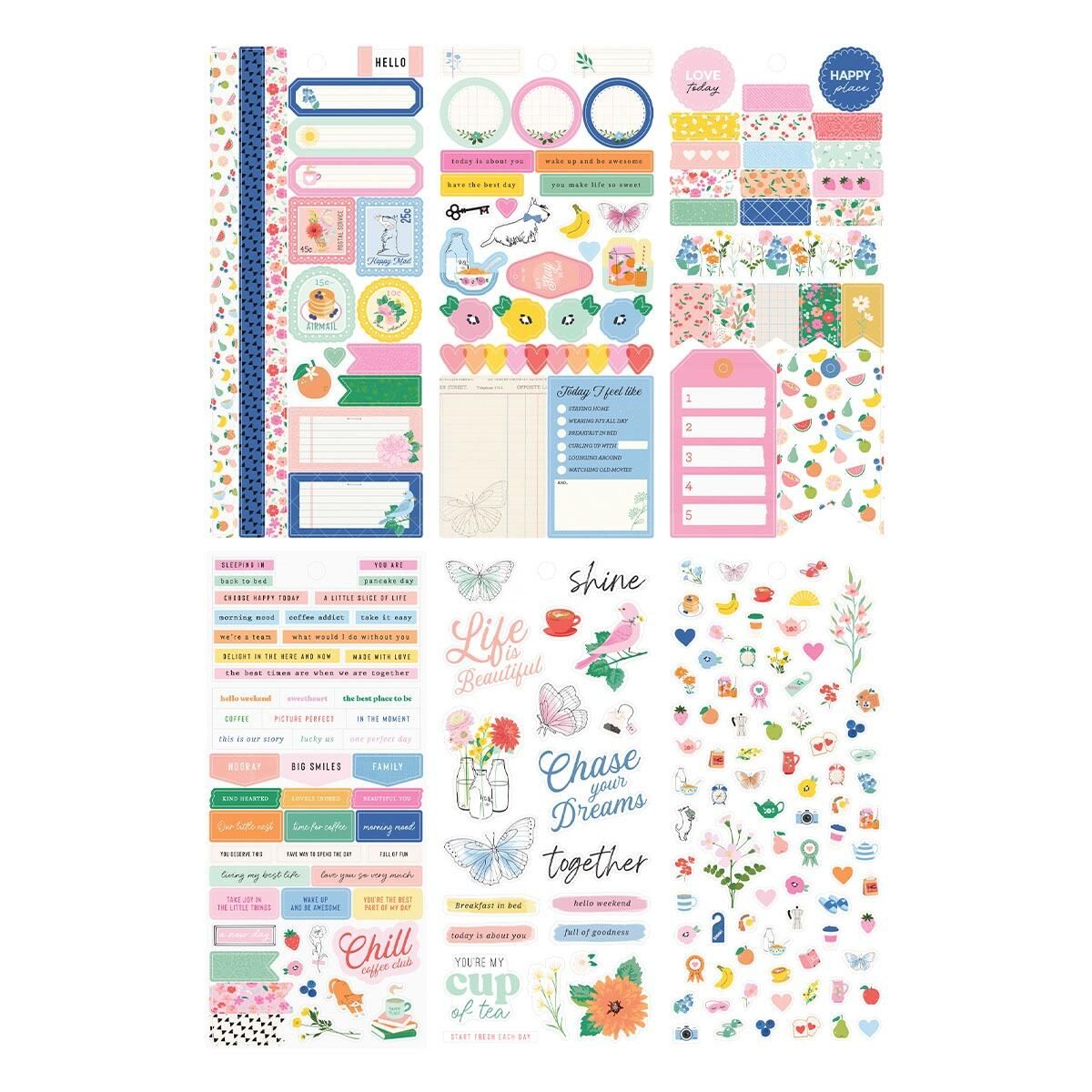 Spellbinders - Rosie's Studio Breakfast in Bed Sticker Book