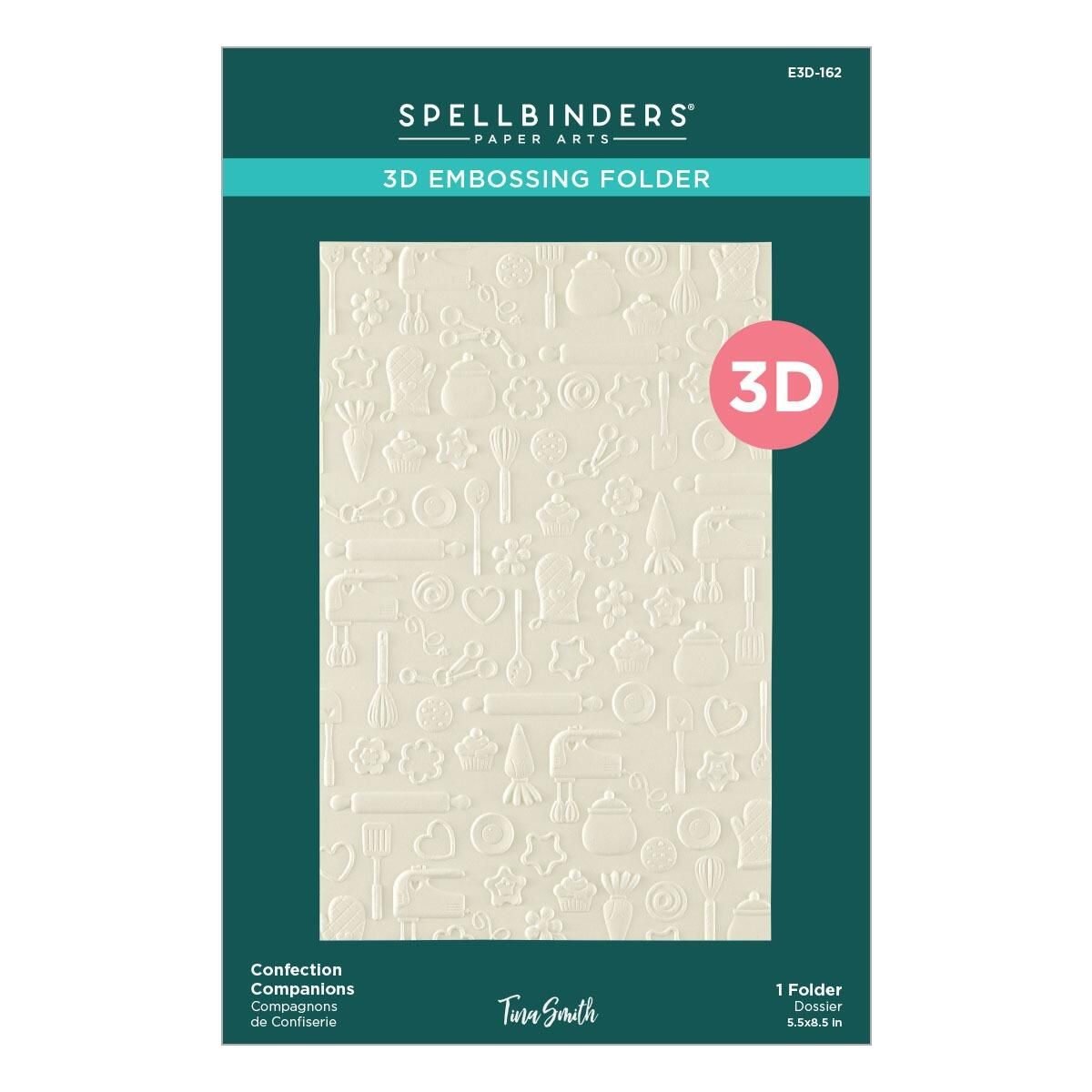 Spellbinders - Confection Companions 3D Embossing Folder by Tina Smith