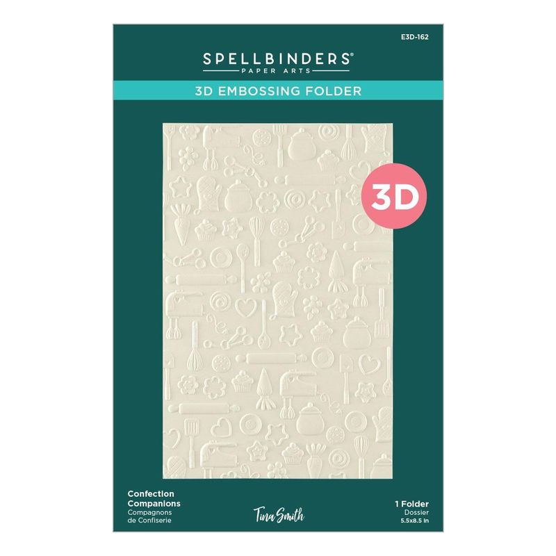 Spellbinders - Confection Companions 3D Embossing Folder by Tina Smith