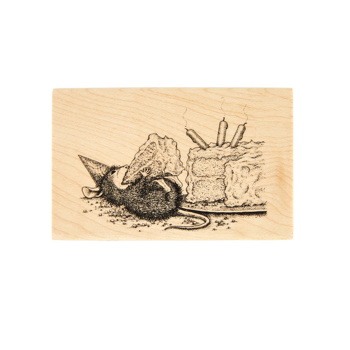 Spellbinders - House-Mouse Sweet Birthday Wood Mount Stamp