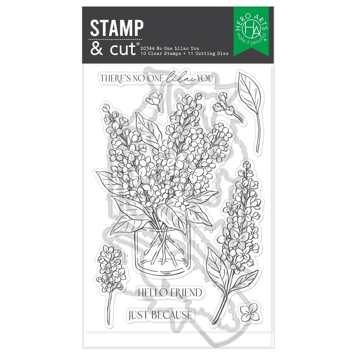 Hero Arts - No One Lilac You Stamp & Cut Set Hero Arts - No One Lilac You Stamp & Cut Set