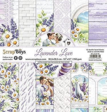 Lavender Love Paper Pad  12x12