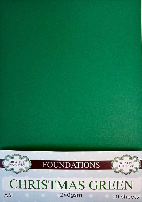 Christmas Green 240gsm Foundations Card 10pk Christmas Green 240gsm Foundations Card 10pk