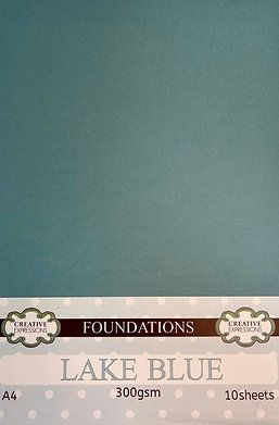 Lake Blue 300gsm Foundations Card 10pk Lake Blue 300gsm Foundations Card 10pk