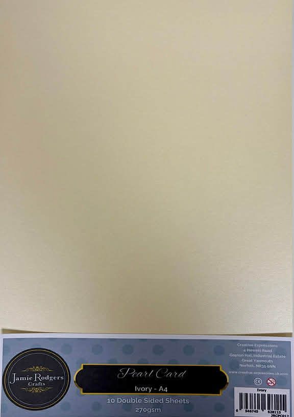 JRC Ivory Pearl A4 270gsm card 10 sheets