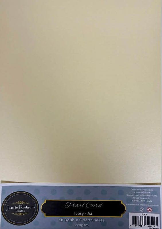 JRC Ivory Pearl A4 270gsm card 10 sheets