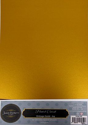 JRC Vintage Gold Pearl A4 270gsm card 10 sheets