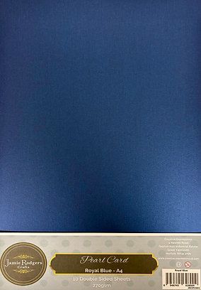 JRC Royal Blue Pearl A4 270gsm card 10 sheets