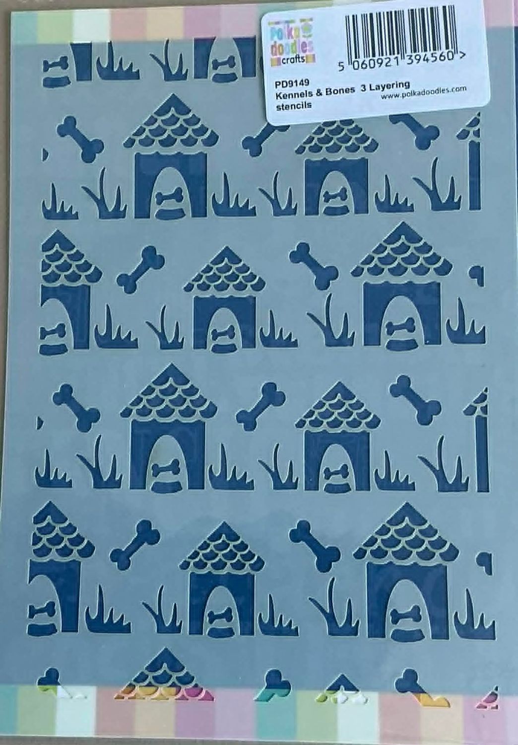 Kennels and Bones Layering  Stencil A5