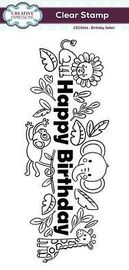 Happy Birthday Safari DL Stamp Happy Birthday Safari DL Stamp
