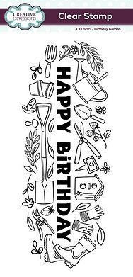 Happy Birthday Garden DL Stamp Happy Birthday Garden DL Stamp