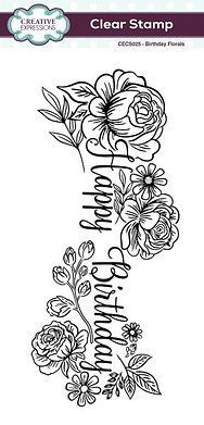 Birthday Florals DL Stamp Birthday Florals DL Stamp
