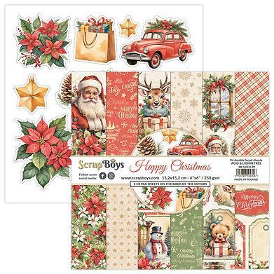 Scrap Boys Happy Christmas 6x6 Paper Pad Scrap Boys Happy Christmas 6x6 Paper Pad