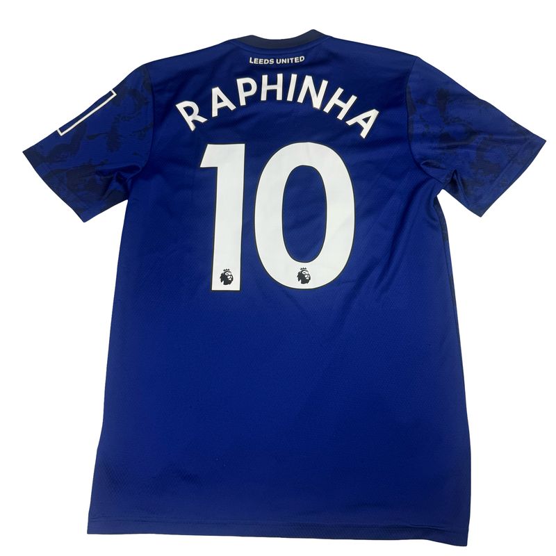 2021/22 Leeds United Adidas Away Jersey #10 Raphinha Size Small