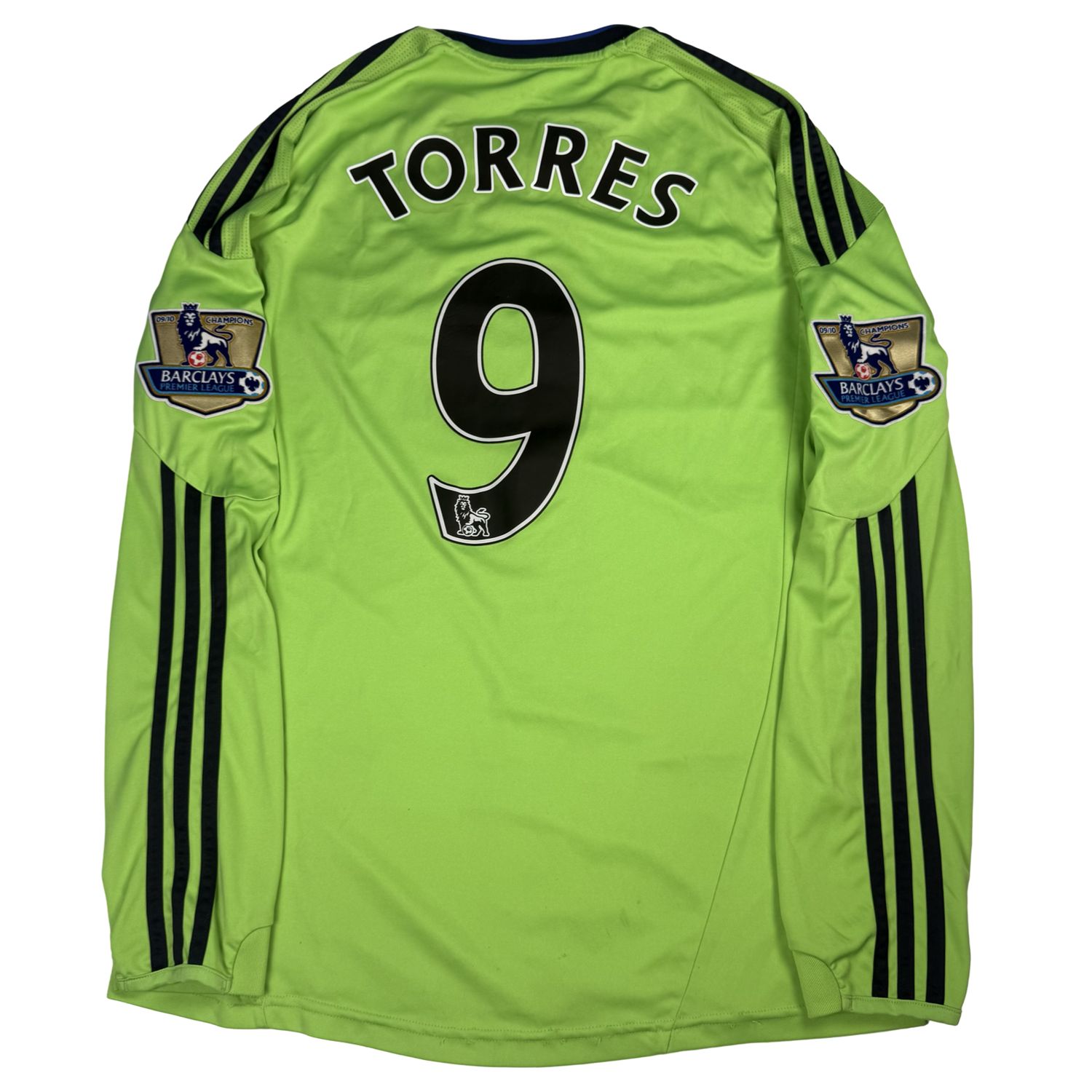2010-2011 Chelsea Adidas Football Third Jersey #9 Torres Small