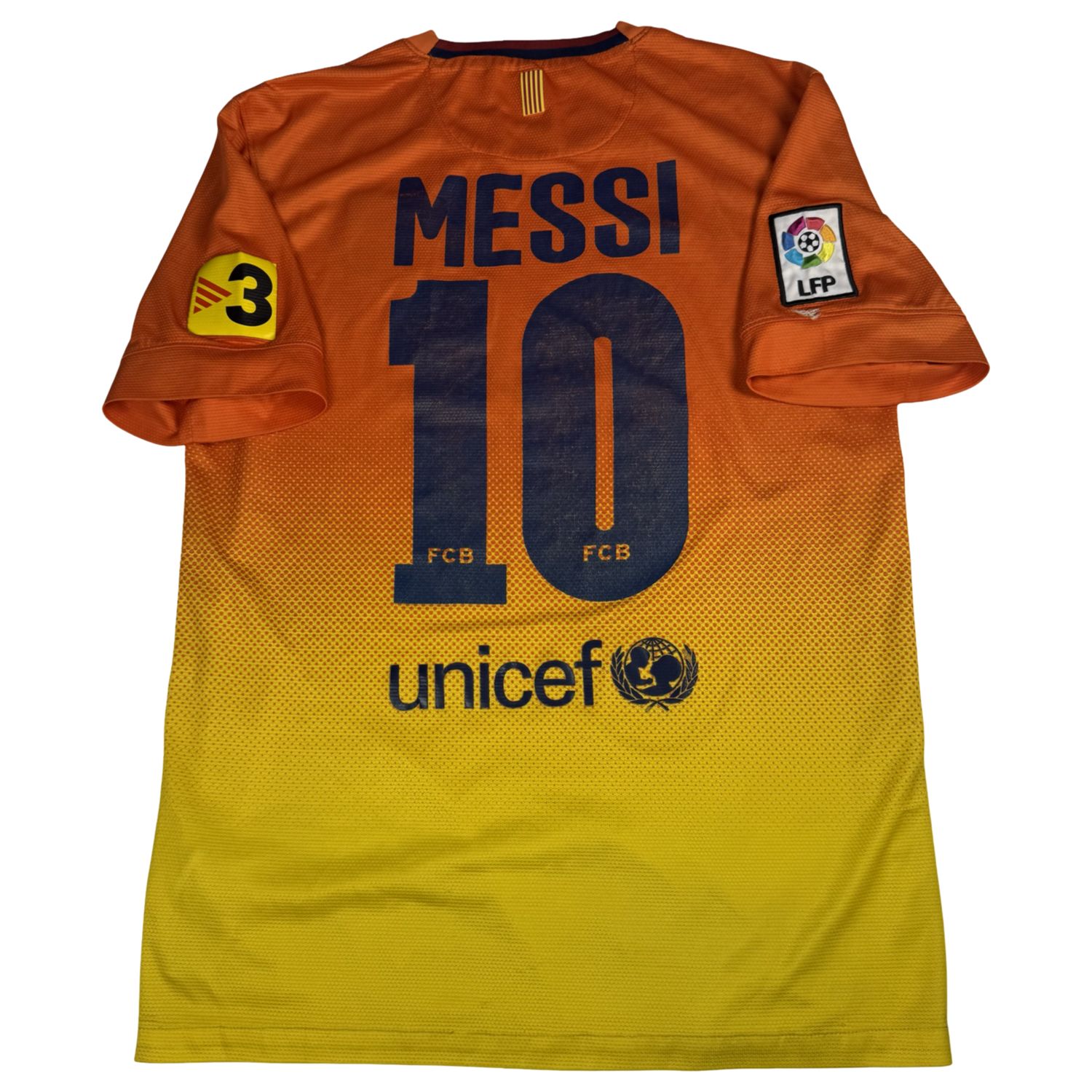 2012/13 FC Barcelona Nike Away Jersey #10 Messi Size Small