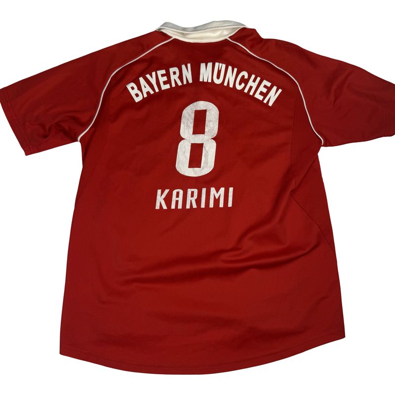 2005/06 Bayern Munich Adidas Home Jersey #8 Karimi Size Small