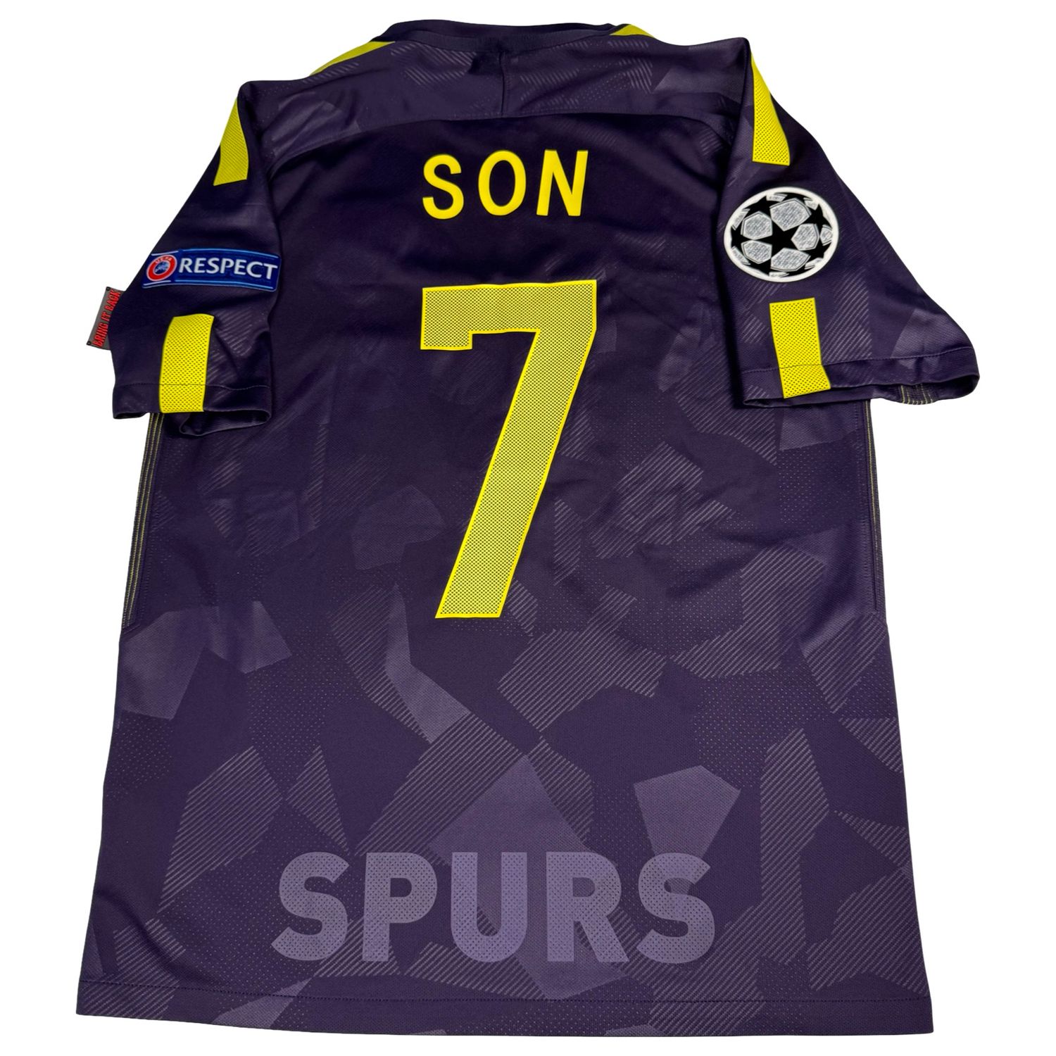 2017/18 Tottenham Hotspur Nike Third Jersey #7 Son Size Medium