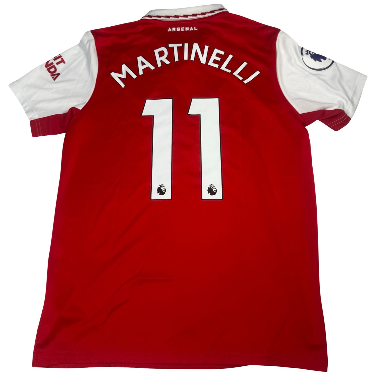 2022/23 Adidas Arsenal Home Jersey #11 Martinelli Size Medium