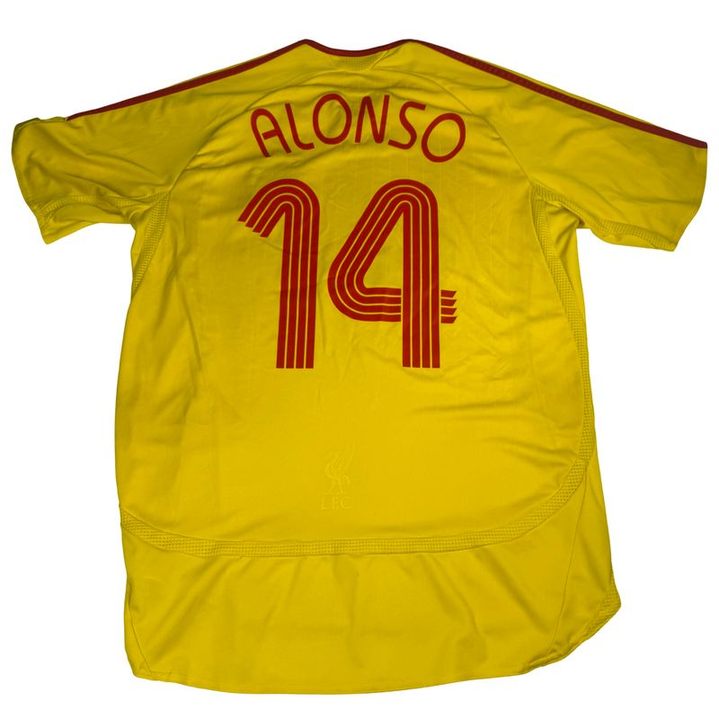 2006/07 Liverpool Adidas Away Jersey #14 Alonso Size Medium