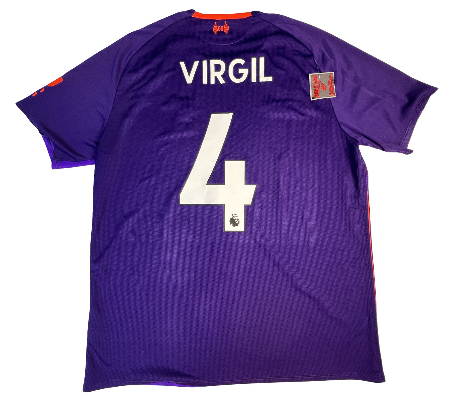 2018/19 Liverpool FC New Balance Away Jersey #4 Virgil Size Large