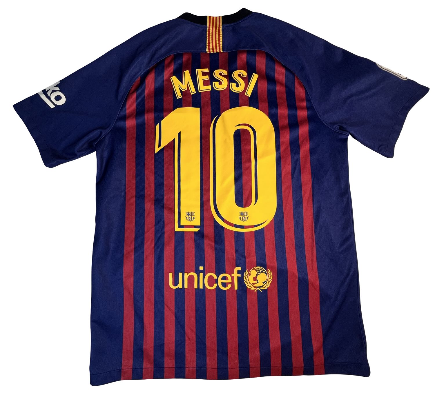 2018/19 Nike FC Barcelona Home Jersey #10 Messi Size Medium