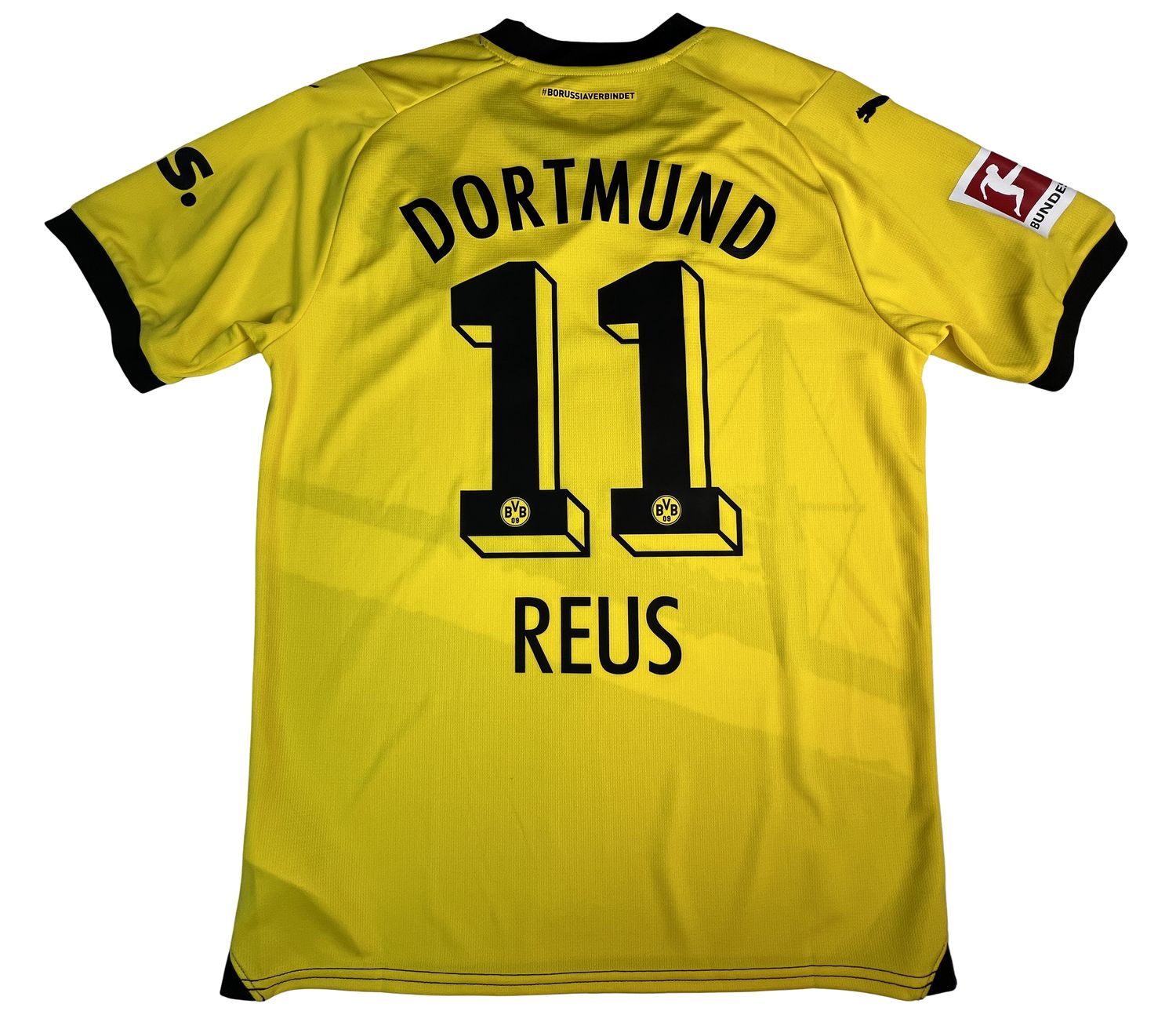 2023/24 Puma Borussia Dortmund #11 Reus Home Jersey Size Medium