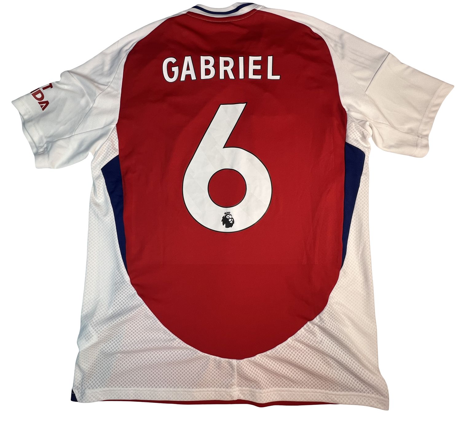 Arsenal Adidas 2024/25 Football Home Jersey #6 Gabriel Large