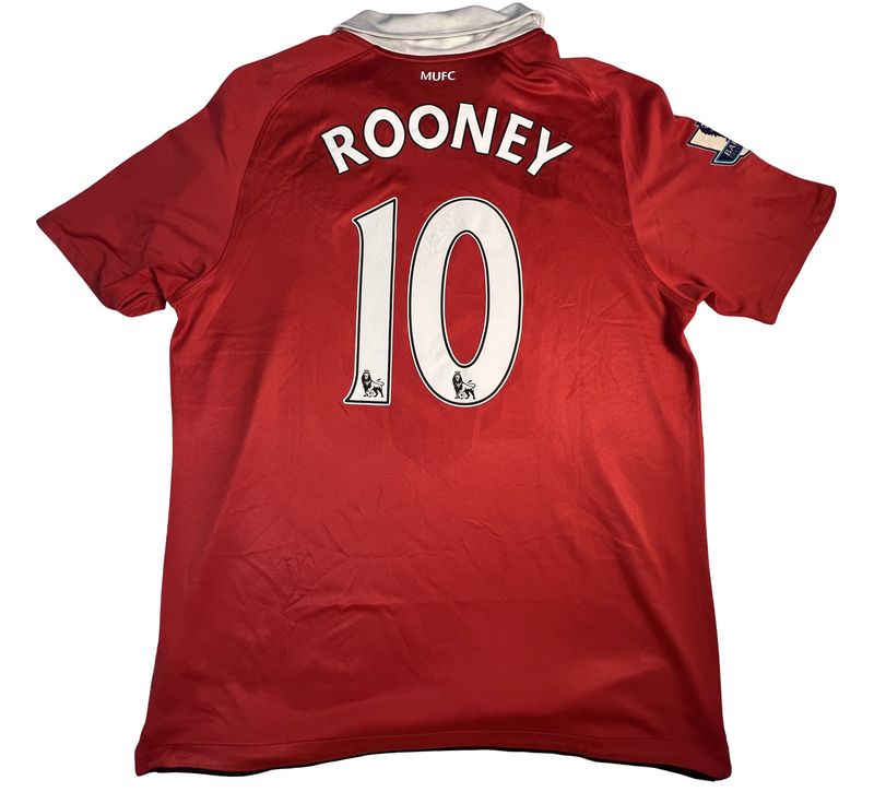 2010/2011 Man United Nike Football Home Jersey #10 Rooney Large