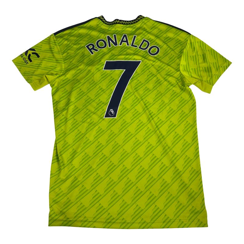 2022/23 Man United Adidas Football Third Jersey #7 Ronaldo Size Large