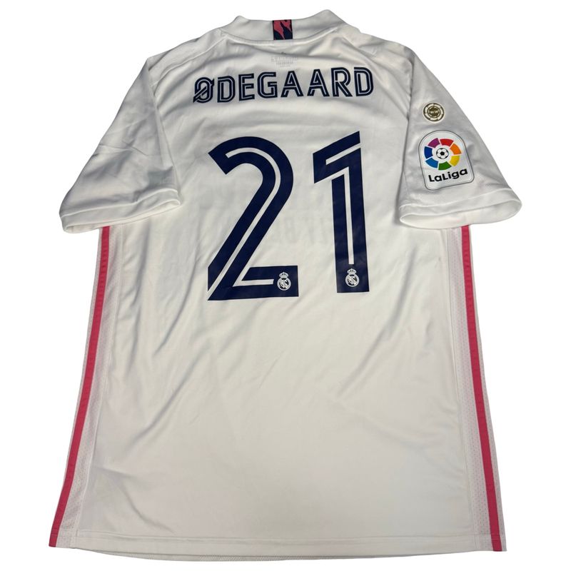 2020/21 Real Madrid Adidas Football Home Jersey #21 Odegard Size Large