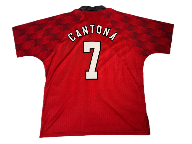 1996/98 Man United Umbro Home Jersey #7 Cantona Size XL