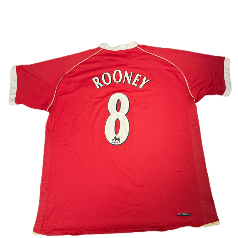 2006/07 Manchester United Nike Home Jersey #8 Rooney size XL