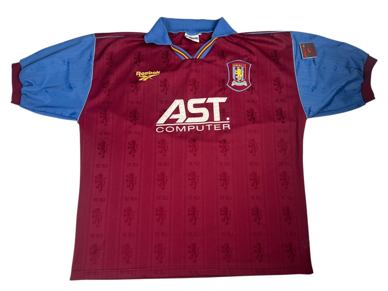 1995/97 Reebok Aston Villa Home Jersey Size XL