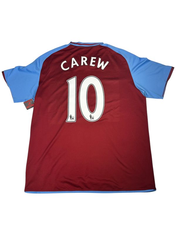 2008/09 Aston Villa Nike Football Home Jersey #10 Carew Size XL