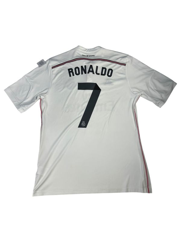 2014/15 Real Madrid Adidas Home Jersey #7 Ronaldo Size XL