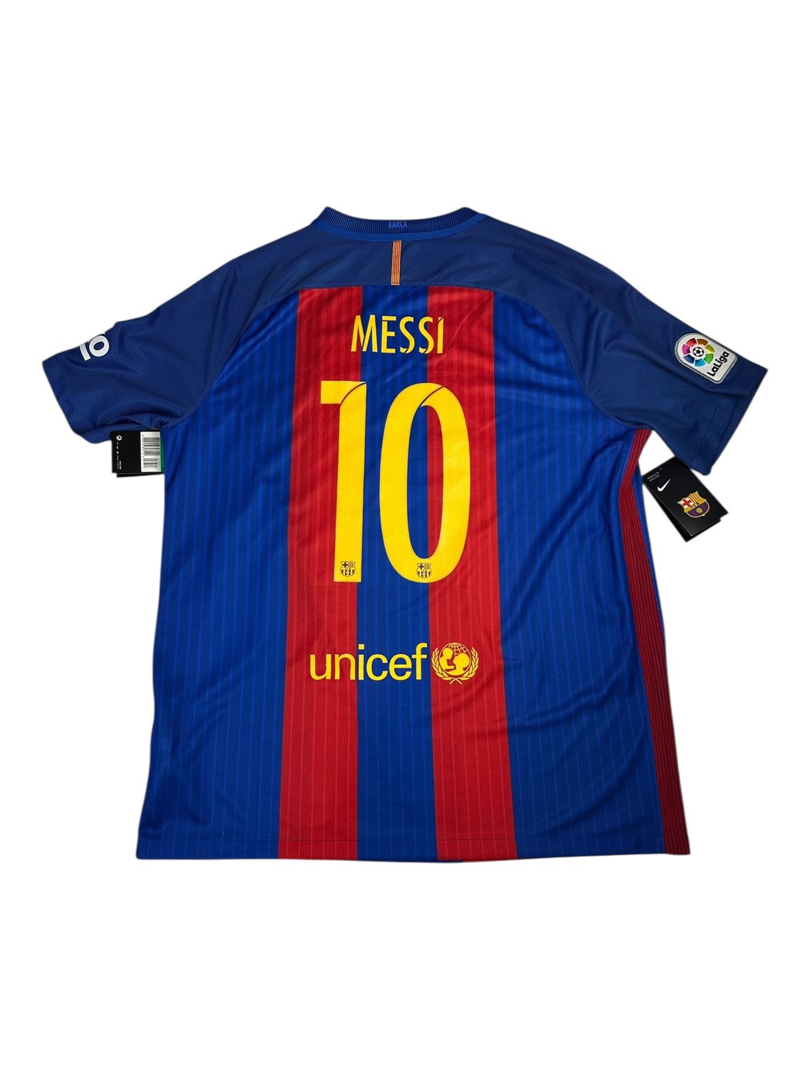 2016/17 FC Barcelona Nike Home Jersey #10 Messi Size XL