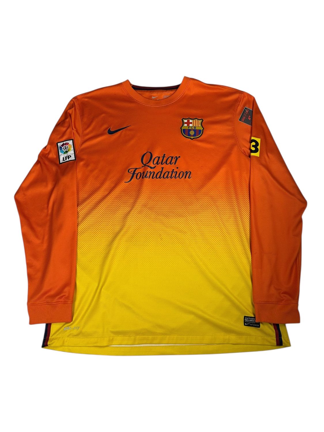 2012/13 Barcelona Nike Away Long Sleeve Size XL