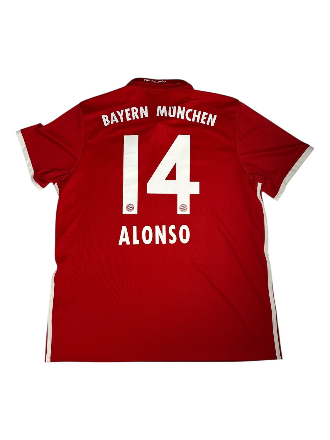 2016/17 Bayern Adidas Football Home Jersey #14 Alonso Size XL
