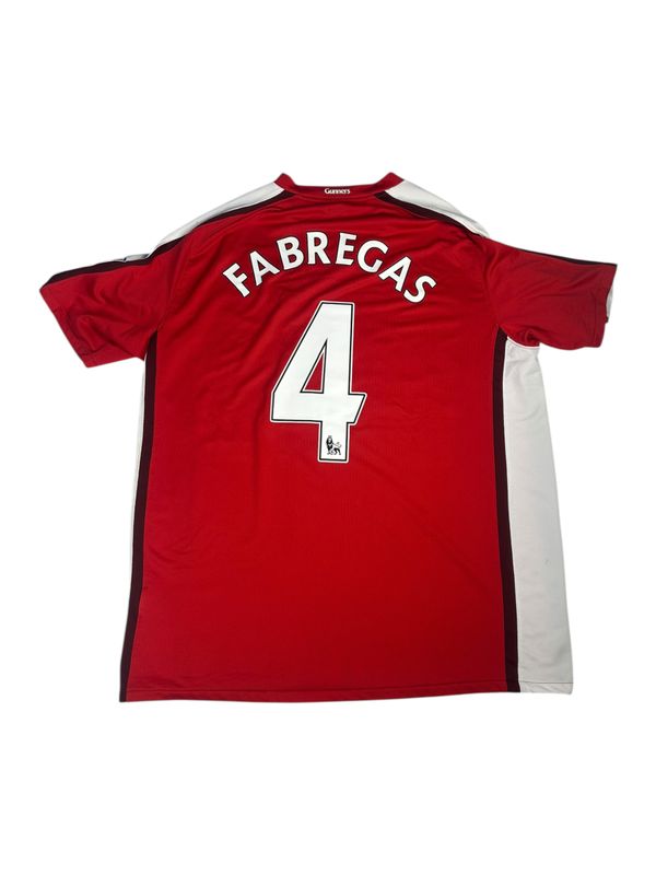 2008-10 Arsenal Nike Football Home Jersey #4 Fabregas Size XL