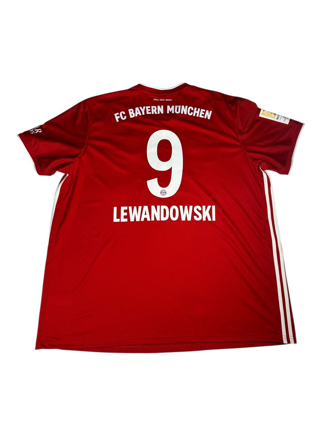 2020/21 Bayern Adidas Football Home Jersey #9 Lewandowski Size XXXL