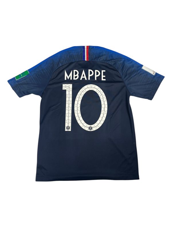 2018 France Nike Home Jersey #10 Mbappe Size Medium